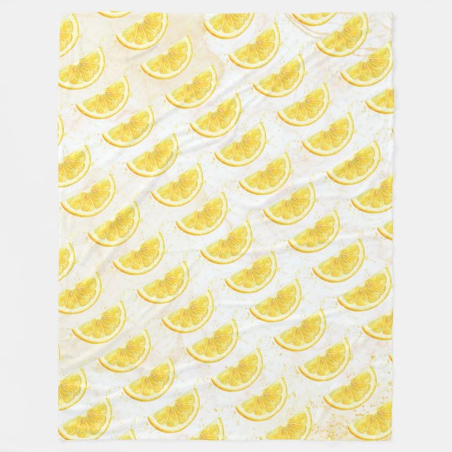 Couverture Polaire Citron (Devant)