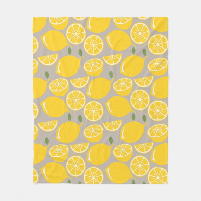 Couverture Polaire Citrons (Devant)
