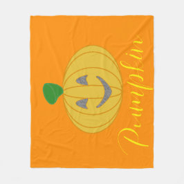 Couverture Polaire Citrouille