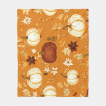 Citrouille Brown Floral Automne et automne Motif