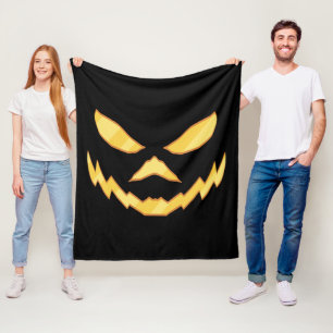 Couverture Polaire Citrouille de Halloween