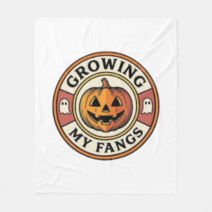 Couverture Polaire Citrouille d'Halloween Faisant Pousser Mes Crocs B