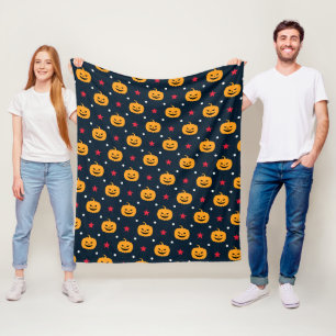 Couverture Polaire Citrouille Halloween Motif sans couture