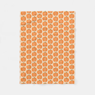 Couverture Polaire Citrouille neutre de genre orange mignon