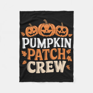 Couverture Polaire Citrouille Patch Crew Funny Citrouille Patch Squad