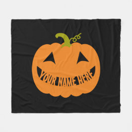 Couverture Polaire Citrouille personnalisé de Halloween