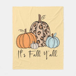 Couverture Polaire Citrouille tendance d'automne Citation “C'est l'