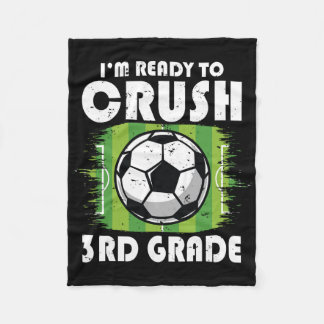 Couverture Polaire Ck To School First Day Of 3rd Grade Soccer Boys Ki