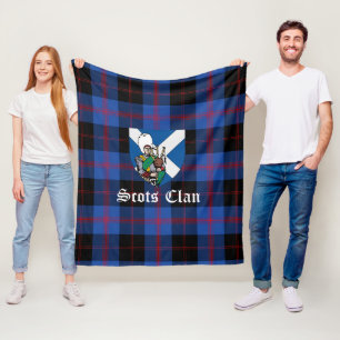 Couverture Polaire Clan Angus Modern Tartan Plaid