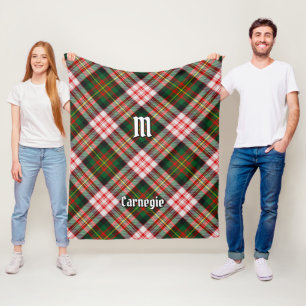 Couverture Polaire Clan Carnegie robe Tartan