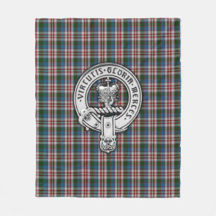 Couverture Polaire Clan Donnachaidh (Robertson) Crest & Dress Tartan