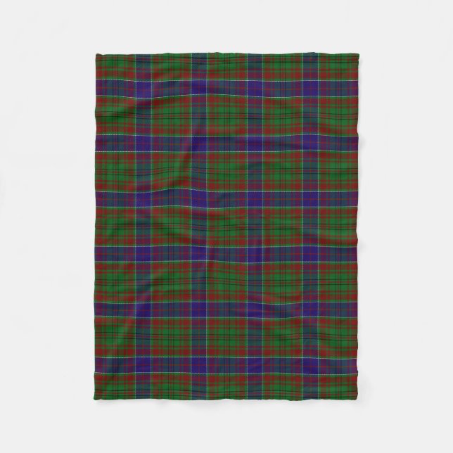 Couverture Polaire Clan écossais Adams Tartan Plaid (Devant)