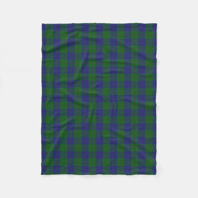 Couverture Polaire Clan écossais Barclay chassant le tartan classique (Devant)