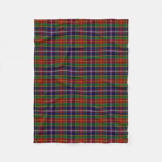Couverture Polaire Clan écossais Crozier Tartan Plaid (Devant)