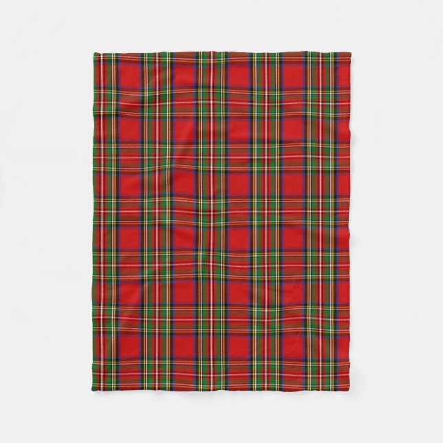 Couverture Polaire Clan écossais Stewart Tartan Plaid (Devant)