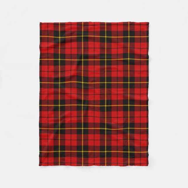 Couverture Polaire Clan écossais Wallace Tartan Plaid (Devant)