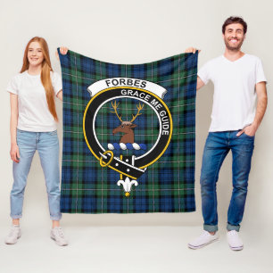 Couverture Polaire Clan Forbes Ancien Tartan Plaid