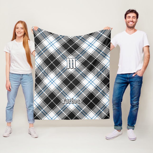 Couverture Polaire Clan Forbes robe Tartan (En situation)