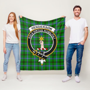 Couverture Polaire Clan Henderson Tartan Plaid