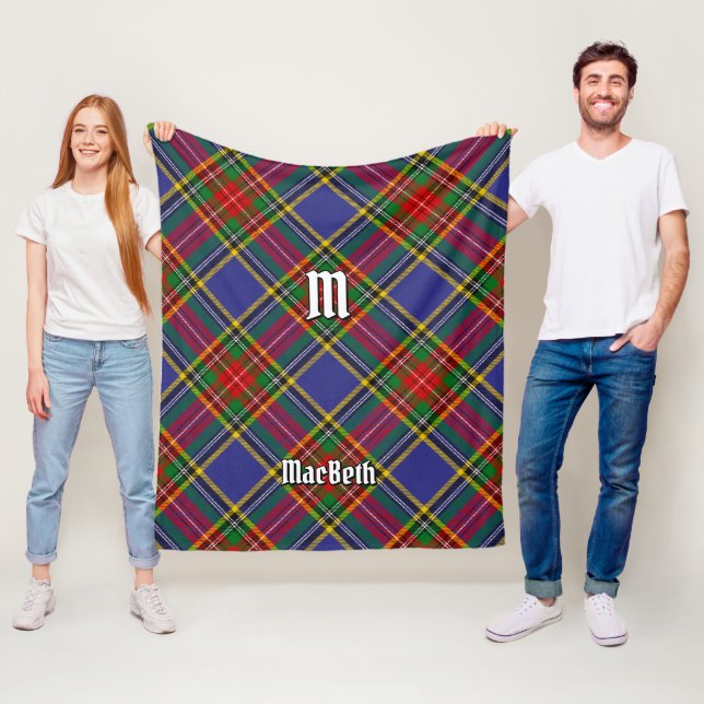 Couverture Polaire Clan MacBeth Tartan Fleece Blanket (En situation)