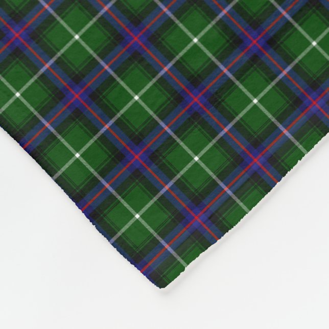 Couverture Polaire Clan MacDonald du tartan d'îles (Coin)