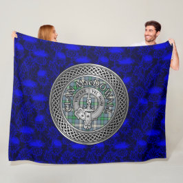 Couverture Polaire Clan MacDowall Crest & Tartan Knot