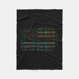 Couverture Polaire Clan Macduff Chasse Scottish Tartan Us Drapeau Kil