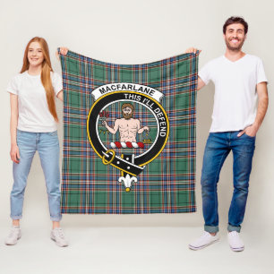 Couverture Polaire Clan MacFarlane à la recherche de Tartan moderne