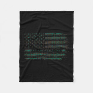 Couverture Polaire Clan Macgillivray Chasse Drapeau Scottish Tartan U