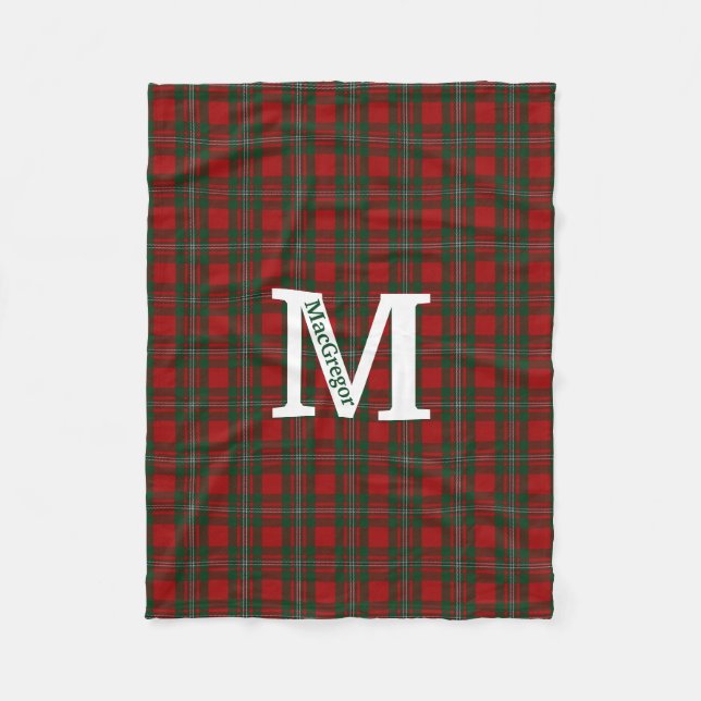 Couverture Polaire Clan MacGregor Tartan Plaid personnalisé (Devant)