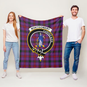 Couverture Polaire Clan Montgomery Tartan Plaid