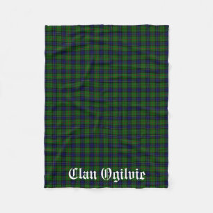 Couverture Polaire Clan Ogilvie Tartan Plaid