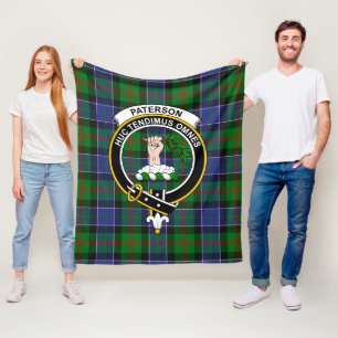 Couverture Polaire Clan Paterson Ancien Tartan Plaid