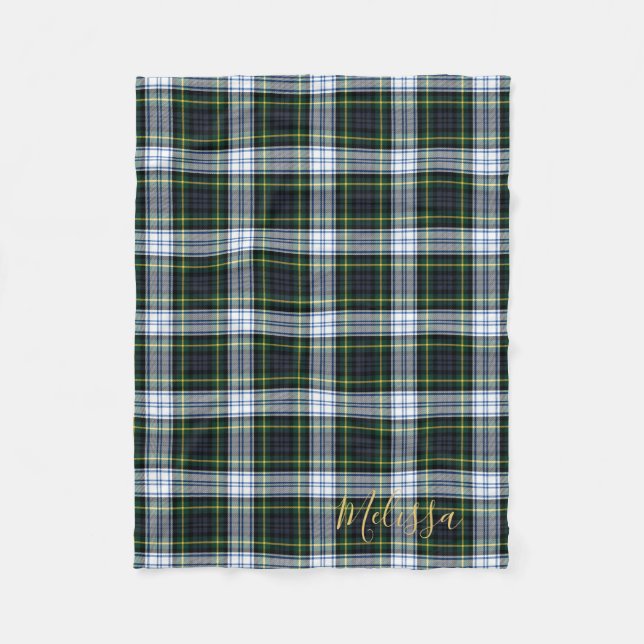 Couverture Polaire Clan Rustique Plaid Personnalisé Gordon Tartan (Devant)