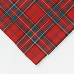 Couverture Polaire Clan Stewart d'Appin Tartan Scottish Red Plaid