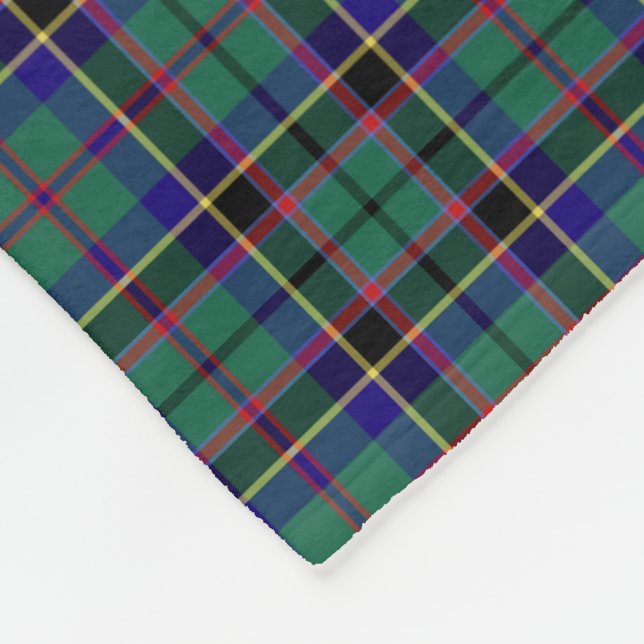 Couverture Polaire Clan Tartan, Clan Tartan et Royal Blue (Coin)