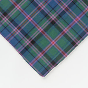 Couverture Polaire Clan vert et bleu Cooper Scottish Tartan