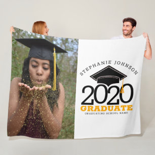 Couverture Polaire Classe de fin d'études de 2020 Photo Nom personnal