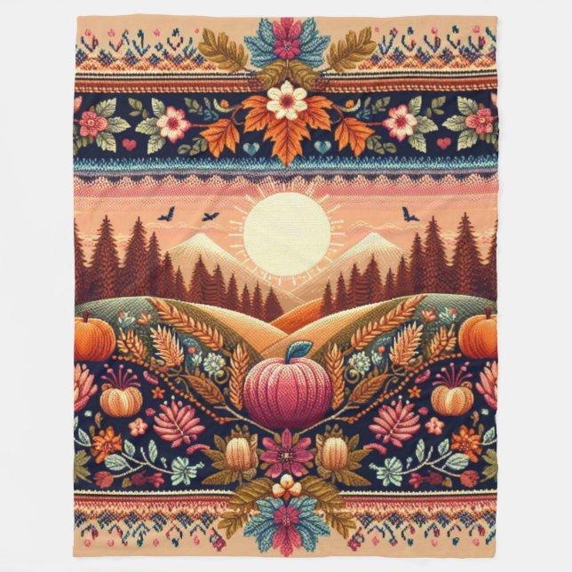 Couverture Polaire Classic Fair Isle automne/automne (Devant)