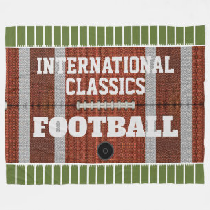 Couverture Polaire Classique Internationale Personnalisée Football