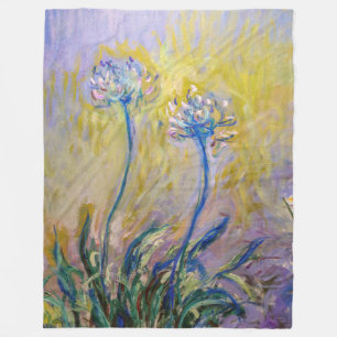 Couverture Polaire Claude Monet - Agapanthus