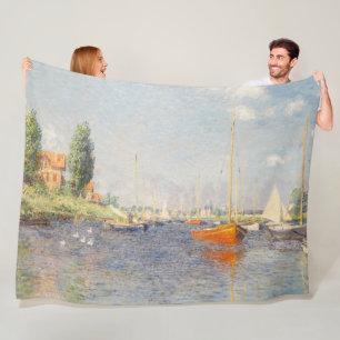 Couverture Polaire Claude Monet. Bateaux rouges, Argenteuil