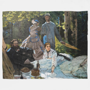 Couverture Polaire Claude Monet - Déjeuner sur l'herbe, panneau droit