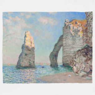 Couverture Polaire Claude Monet - Falaises à Etretat