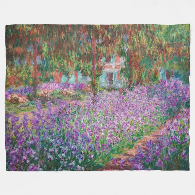 Couverture Polaire Claude Monet - Le jardin de l'artiste à Giverny (Devant (Horizontal))