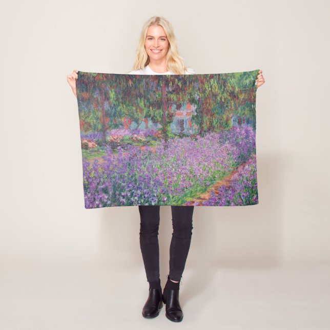 Couverture Polaire Claude Monet | Le jardin de l'artiste à Giverny (En situation)
