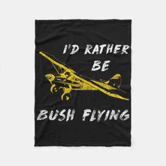 Couverture Polaire Clic Airplane Pilot Super Bush Cub Rather Be Flyin
