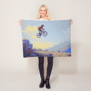 Couverture Polaire Cliff Jumping BMXer - Conception du pilote BMX