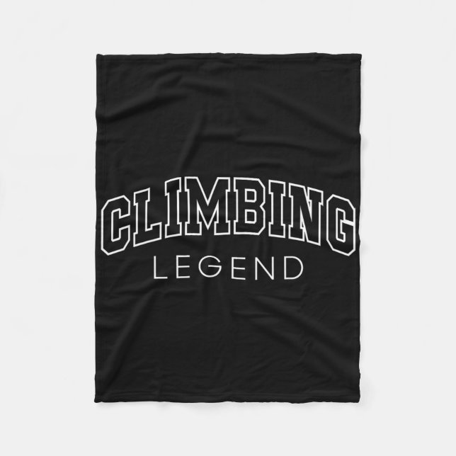 Couverture Polaire Climbing Legend Funny Athletic Lettering Climber C (Devant)