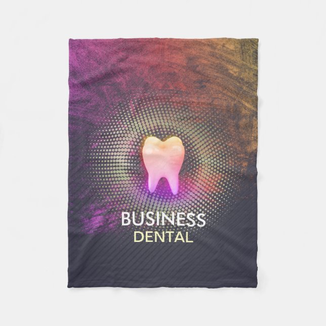 Couverture Polaire Clinique dentaire professionnelle Rose Gold Tooth (Devant)